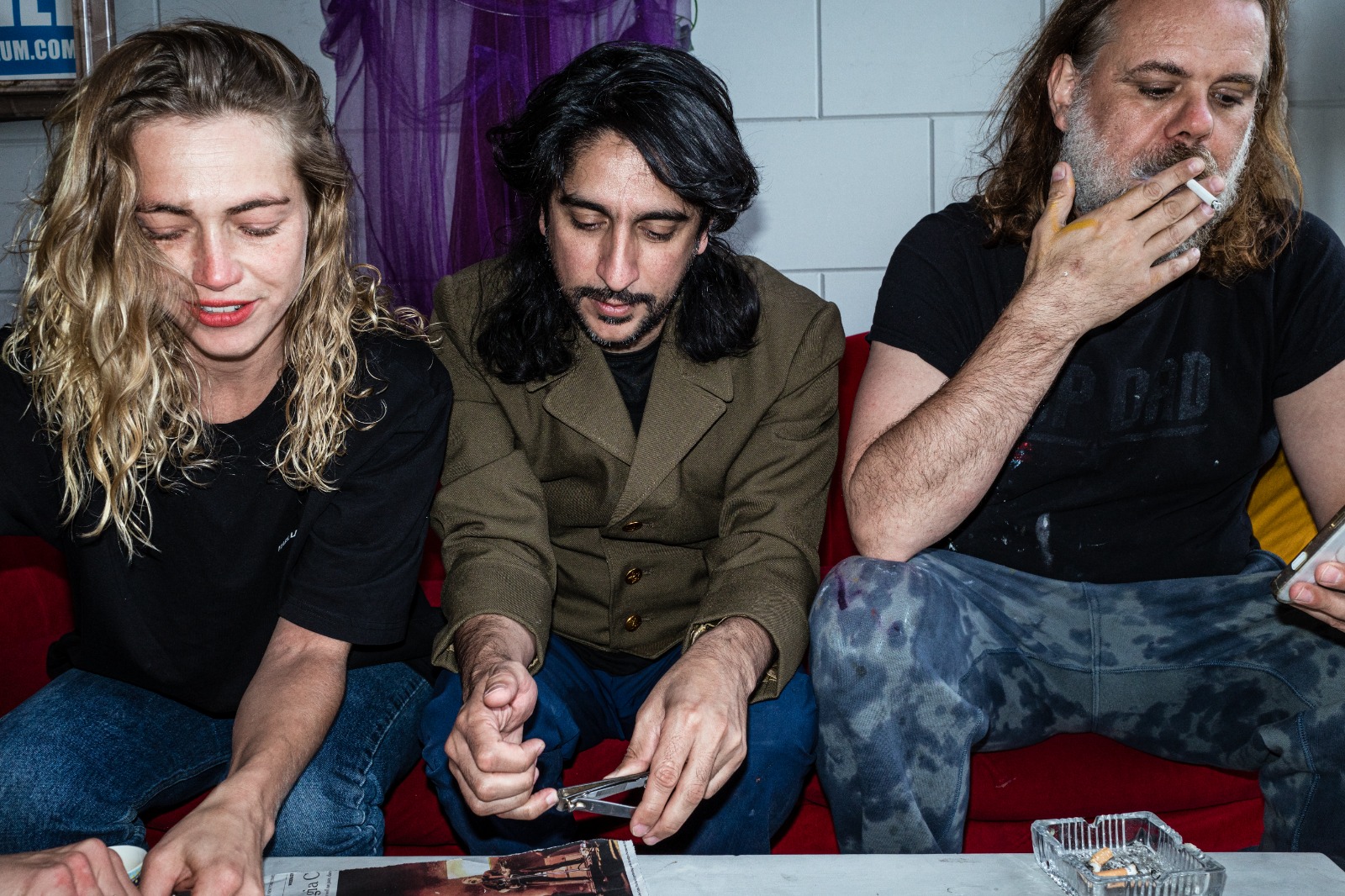 Students interacting with The Unsafe House